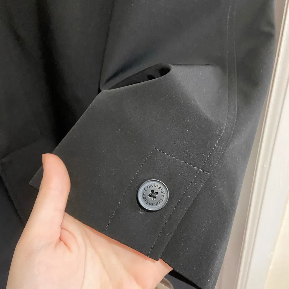 Calvin Klein Men’s Park Trench/Raincoat-42XL in Black- BRAND NEW, NEVER WORN - Picture 9 of 10